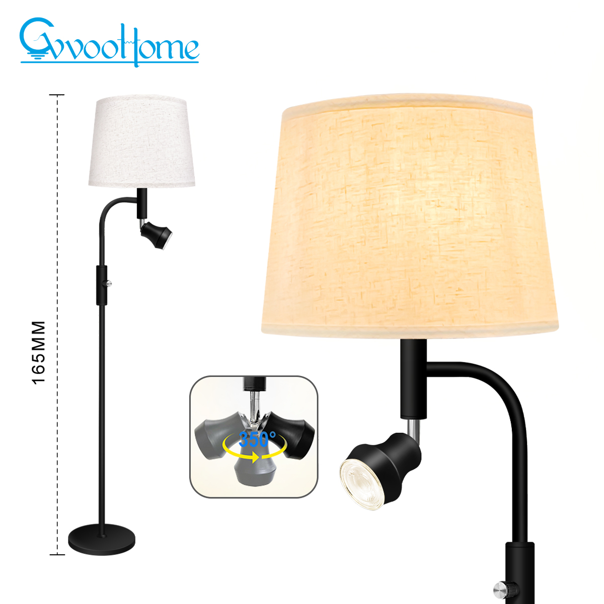 HCP036 U型子母落地灯