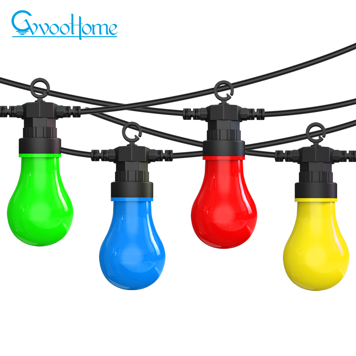  HCP086  G60四色户外灯串