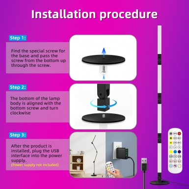 LED室内灯 - HCP021 折叠落地灯