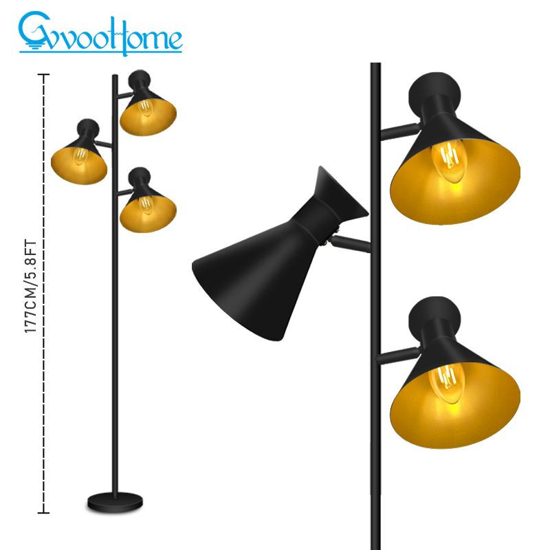 HCP037 三头喇叭落地灯