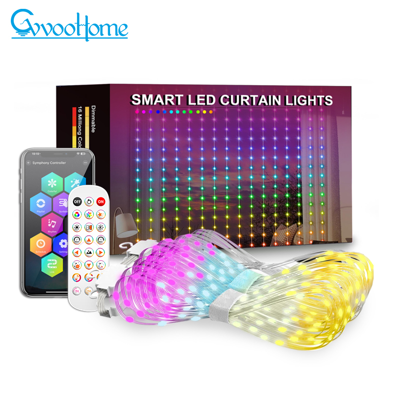 HCP039 DIY皮线窗帘灯串