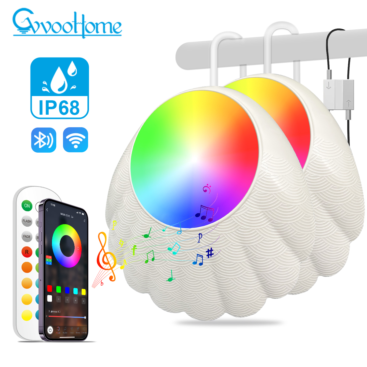 HCP158  贝壳泳池灯