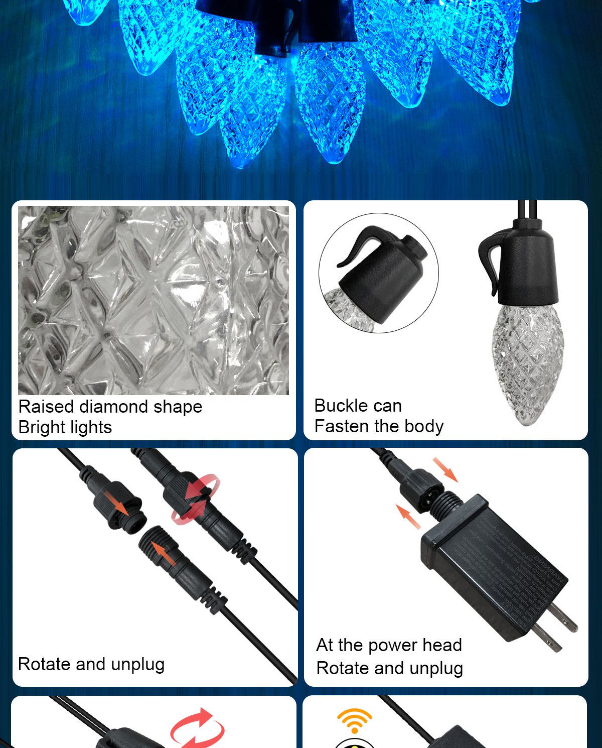 LED phantom light skewer